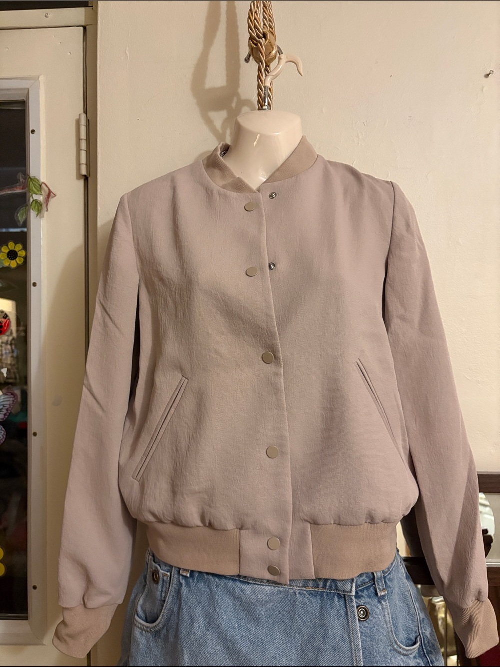Wilfred Mauve-Pink Lightweight Bomber Jacket
